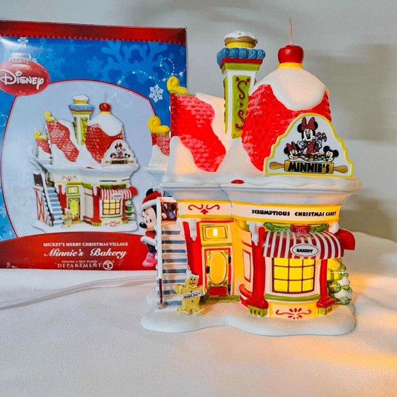 Disney Holiday Department 56 Minnies Bakery Disney Mickeys Merry
